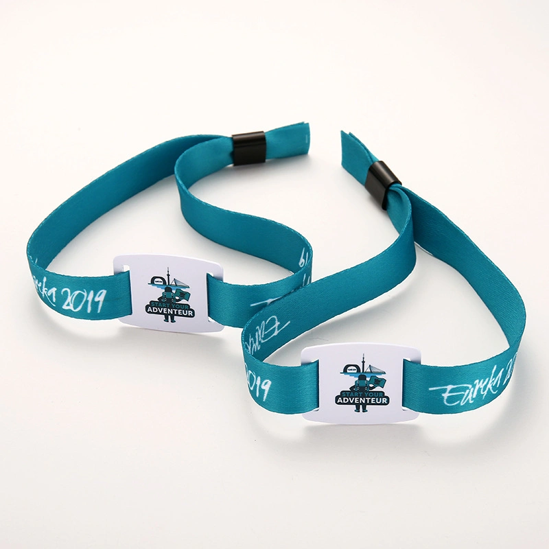 Fabric Nylon Wristband Plastic 125kHz 13.56MHz NFC RFID Event Wristbands for Events