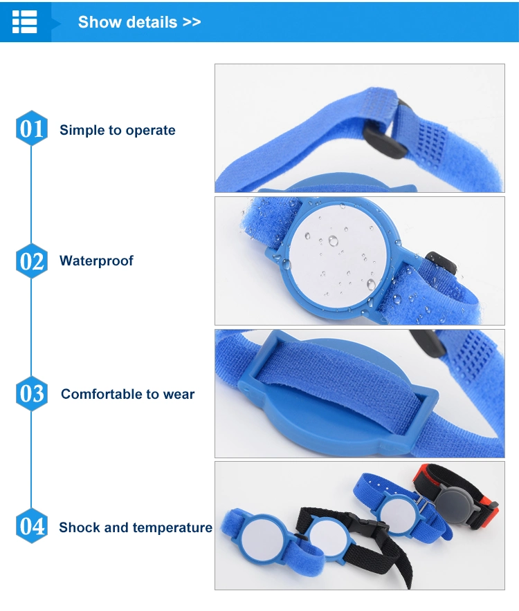 N001 N003 N007 N008 RFID Nylon Wristband Low Price Lady Walking Waterproof Wristband